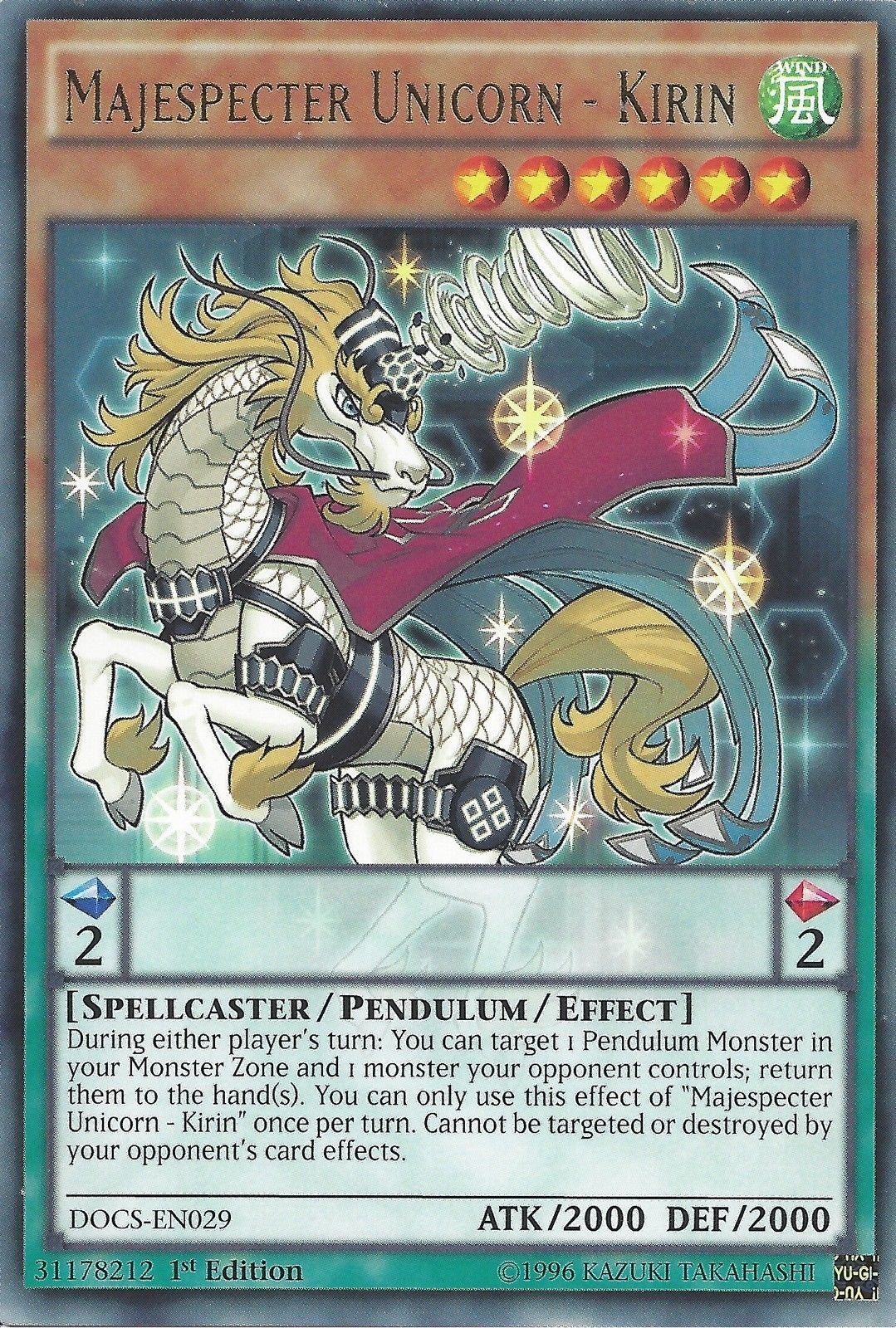 Majespecter Unicorn - Kirin [DOCS-EN029] Rare | Arkham Games and Comics