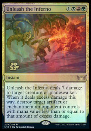 Unleash the Inferno [Streets of New Capenna Prerelease Promos] | Arkham Games and Comics