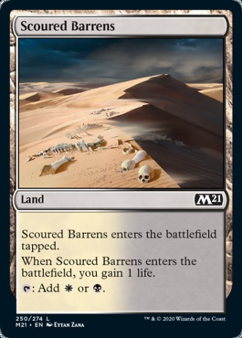 Scoured Barrens [Core Set 2021] | Arkham Games and Comics