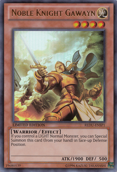 Noble Knight Gawayn [REDU-ENSP1] Ultra Rare | Arkham Games and Comics