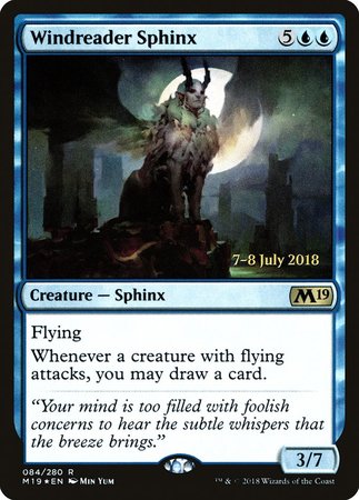 Windreader Sphinx [Core Set 2019 Promos] | Arkham Games and Comics