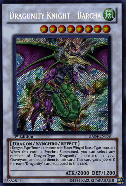 Dragunity Knight - Barcha [HA04-EN059] Secret Rare | Arkham Games and Comics