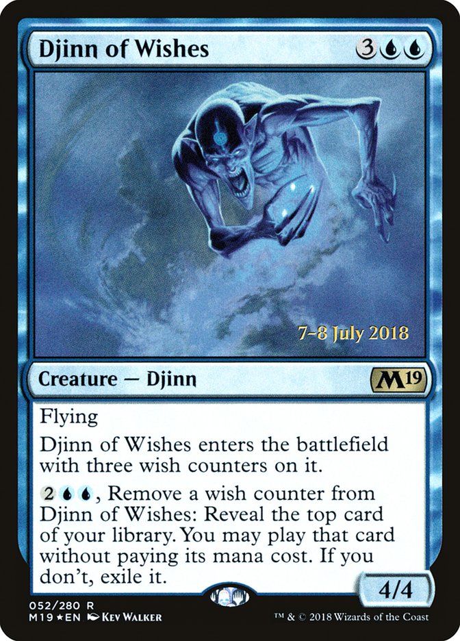 Djinn of Wishes  [Core Set 2019 Prerelease Promos] | Arkham Games and Comics