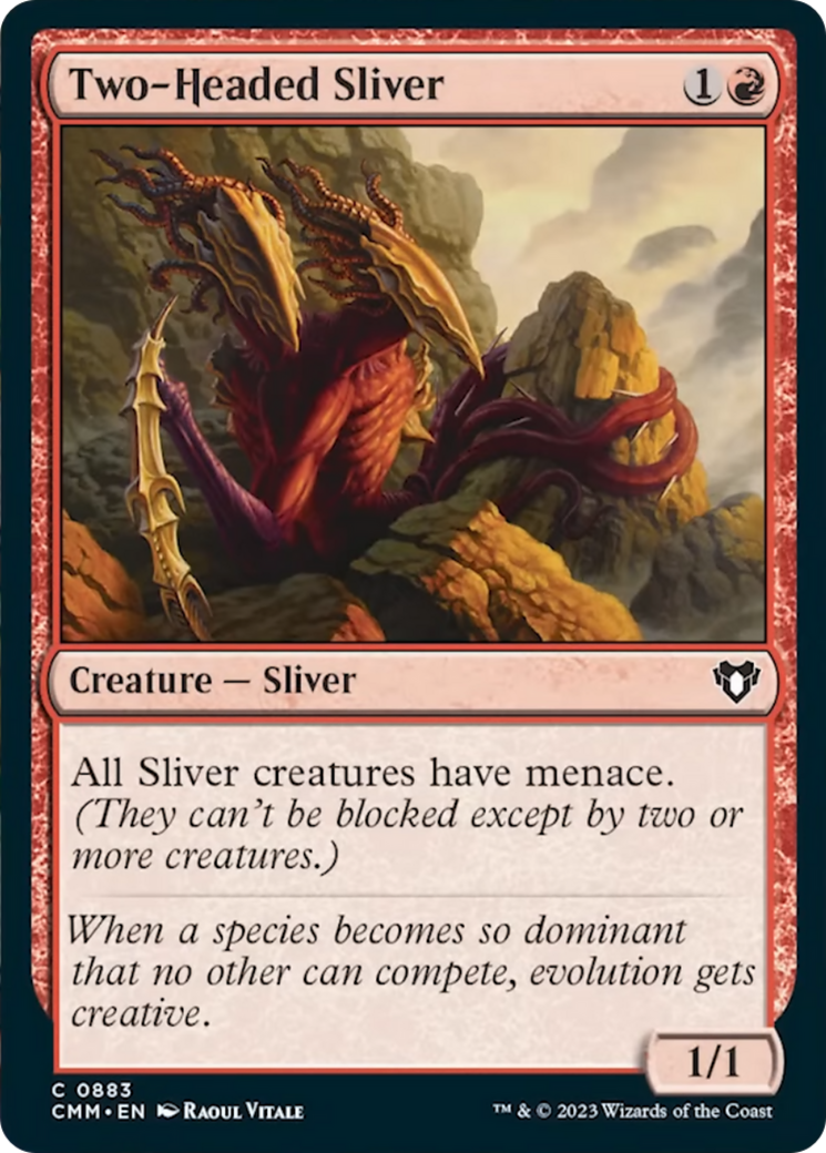 Two-Headed Sliver [Commander Masters] | Arkham Games and Comics