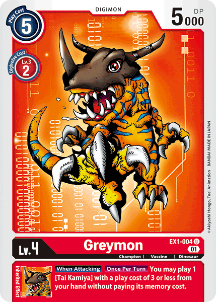 Greymon [EX1-004] [Classic Collection] | Arkham Games and Comics