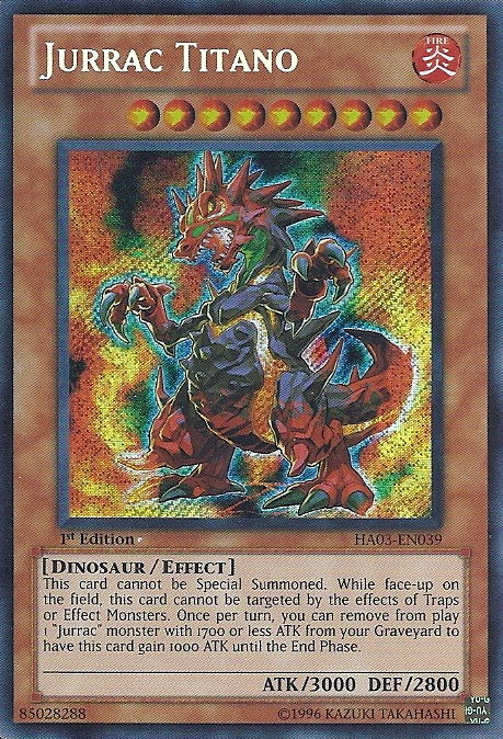 Jurrac Titano [HA03-EN039] Secret Rare | Arkham Games and Comics