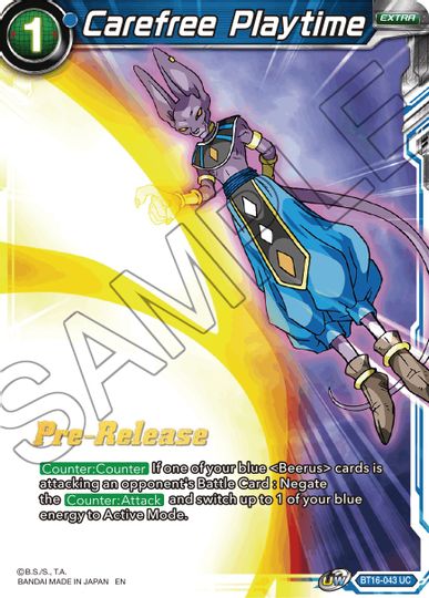 Carefree Playtime (BT16-043) [Realm of the Gods Prerelease Promos] | Arkham Games and Comics