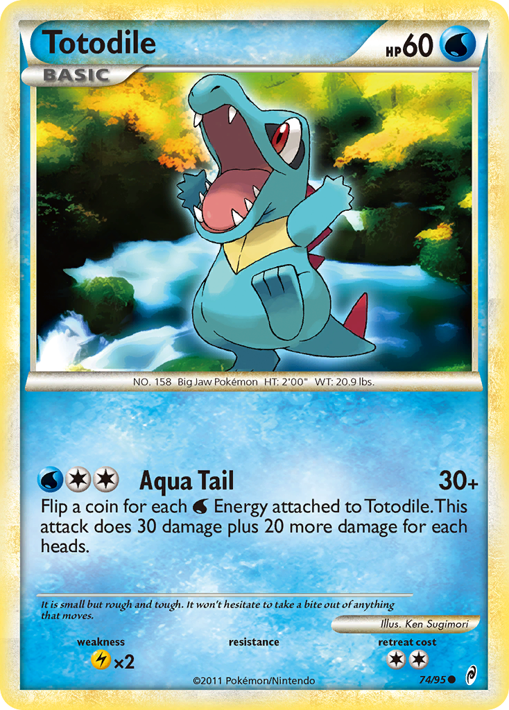 Totodile (74/95) [HeartGold & SoulSilver: Call of Legends] | Arkham Games and Comics