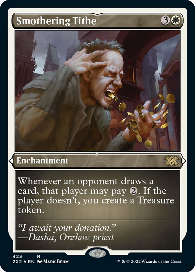Smothering Tithe (Foil Etched) [Double Masters 2022] | Arkham Games and Comics
