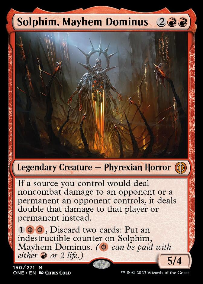 Solphim, Mayhem Dominus [Phyrexia: All Will Be One] | Arkham Games and Comics