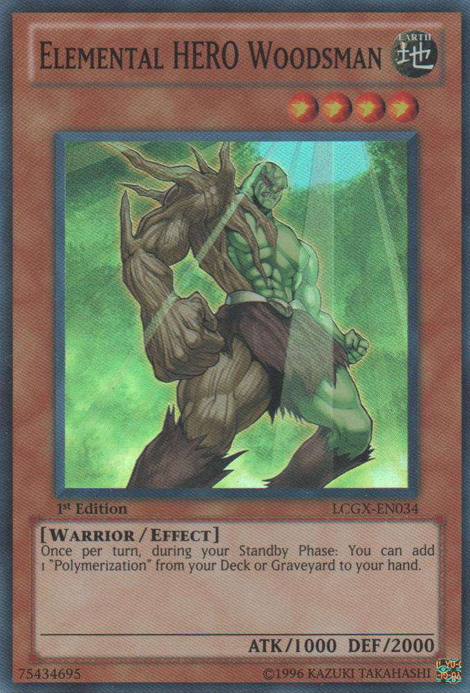 Elemental HERO Woodsman [LCGX-EN034] Super Rare | Arkham Games and Comics