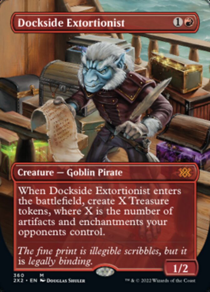 Dockside Extortionist (Borderless Alternate Art) [Double Masters 2022] | Arkham Games and Comics