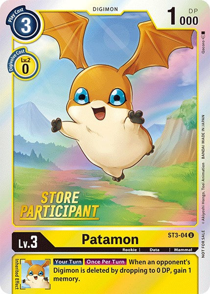 Patamon [ST3-04] (Store Participant) [Starter Deck: Heaven's Yellow Promos] | Arkham Games and Comics