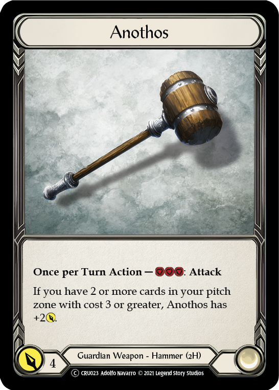 Anothos [U-CRU023] (Crucible of War Unlimited)  Unlimited Rainbow Foil | Arkham Games and Comics