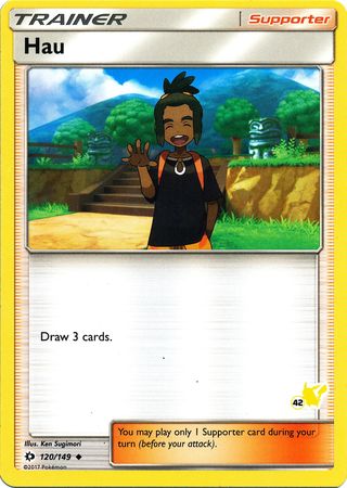 Hau (120/149) (Pikachu Stamp #42) [Battle Academy 2020] | Arkham Games and Comics