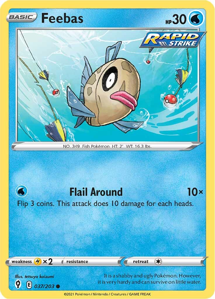 Feebas (037/203) [Sword & Shield: Evolving Skies] | Arkham Games and Comics