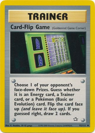 Card-Flip Game (92/111) [Neo Genesis Unlimited] | Arkham Games and Comics