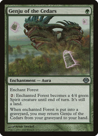 Genju of the Cedars [Duel Decks: Garruk vs. Liliana] | Arkham Games and Comics