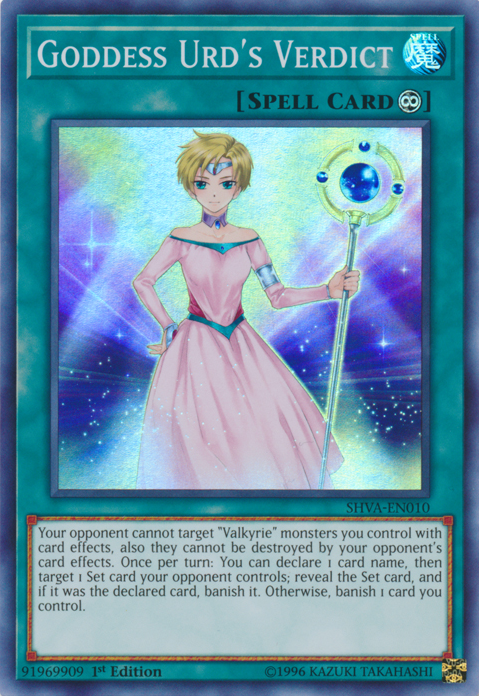 Goddess Urd's Verdict [SHVA-EN010] Super Rare | Arkham Games and Comics