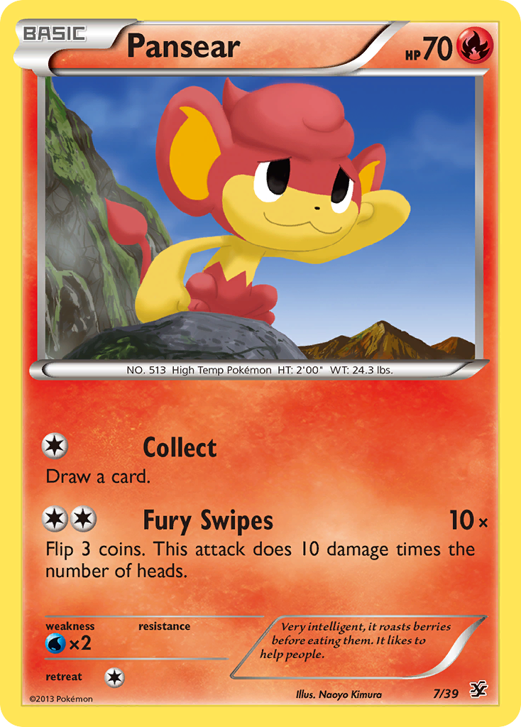 Pansear (7/39) [XY: Kalos Starter Set] | Arkham Games and Comics