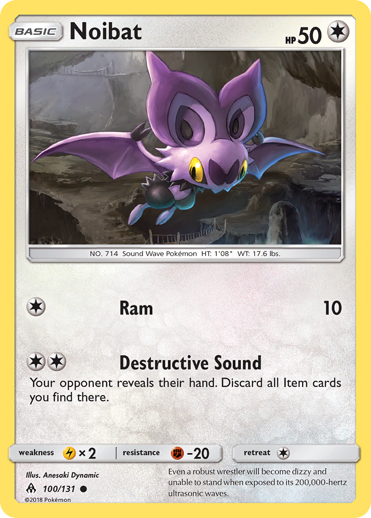 Noibat (100/131) [Sun & Moon: Forbidden Light] | Arkham Games and Comics