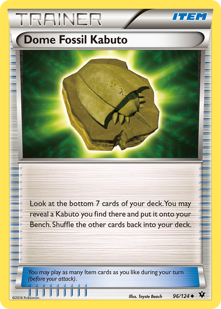 Dome Fossil Kabuto (96/124) [XY: Fates Collide] | Arkham Games and Comics