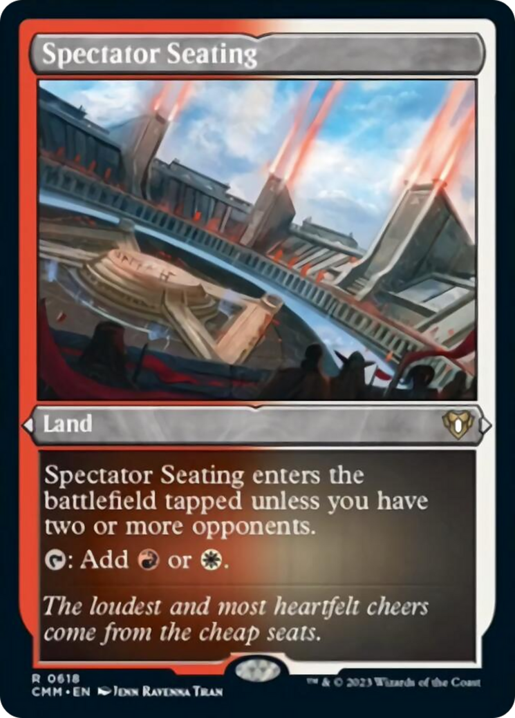 Spectator Seating (Foil Etched) [Commander Masters] | Arkham Games and Comics