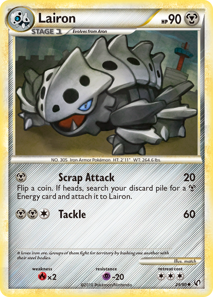 Lairon (29/90) [HeartGold & SoulSilver: Undaunted] | Arkham Games and Comics