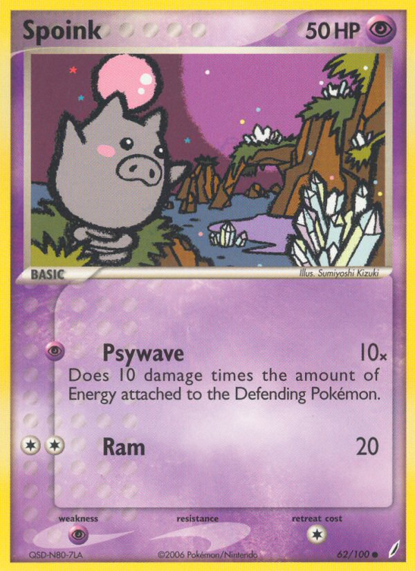 Spoink (62/100) [EX: Crystal Guardians] | Arkham Games and Comics