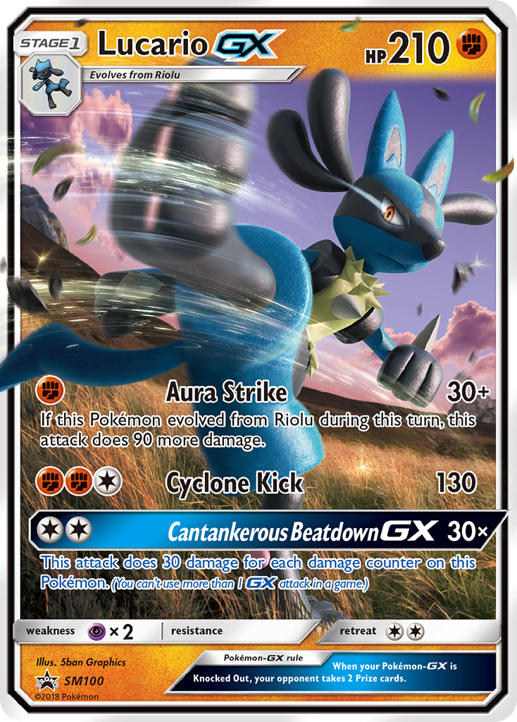 Lucario GX (SM100) [Sun & Moon: Black Star Promos] | Arkham Games and Comics