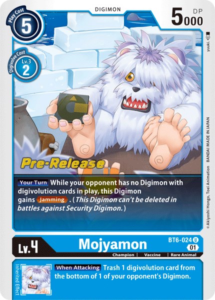 Mojyamon [BT6-024] [Double Diamond Pre-Release Cards] | Arkham Games and Comics