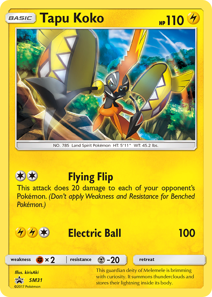 Tapu Koko (SM31) [Sun & Moon: Black Star Promos] | Arkham Games and Comics