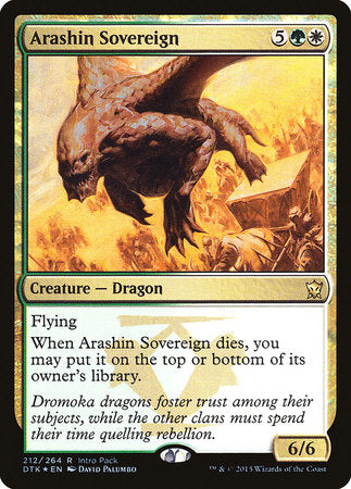 Arashin Sovereign [Dragons of Tarkir Promos] | Arkham Games and Comics