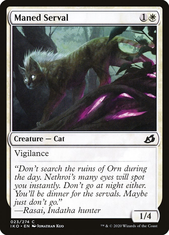 Maned Serval [Ikoria: Lair of Behemoths] | Arkham Games and Comics