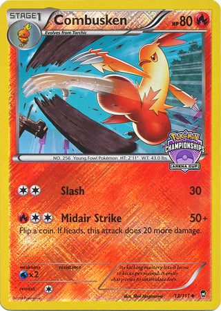 Combusken (13/111) (States Championship Promo) [XY: Furious Fists] | Arkham Games and Comics