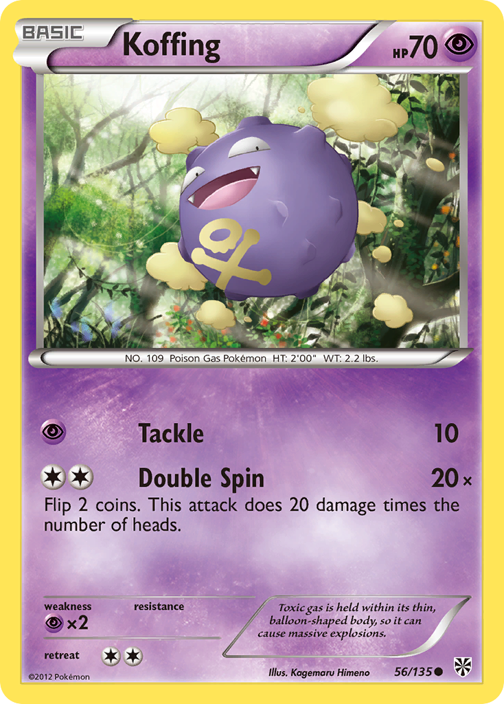 Koffing (56/135) [Black & White: Plasma Storm] | Arkham Games and Comics