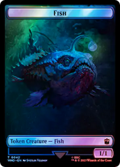 Fish // Clue (0055) Double-Sided Token (Surge Foil) [Doctor Who Tokens] | Arkham Games and Comics