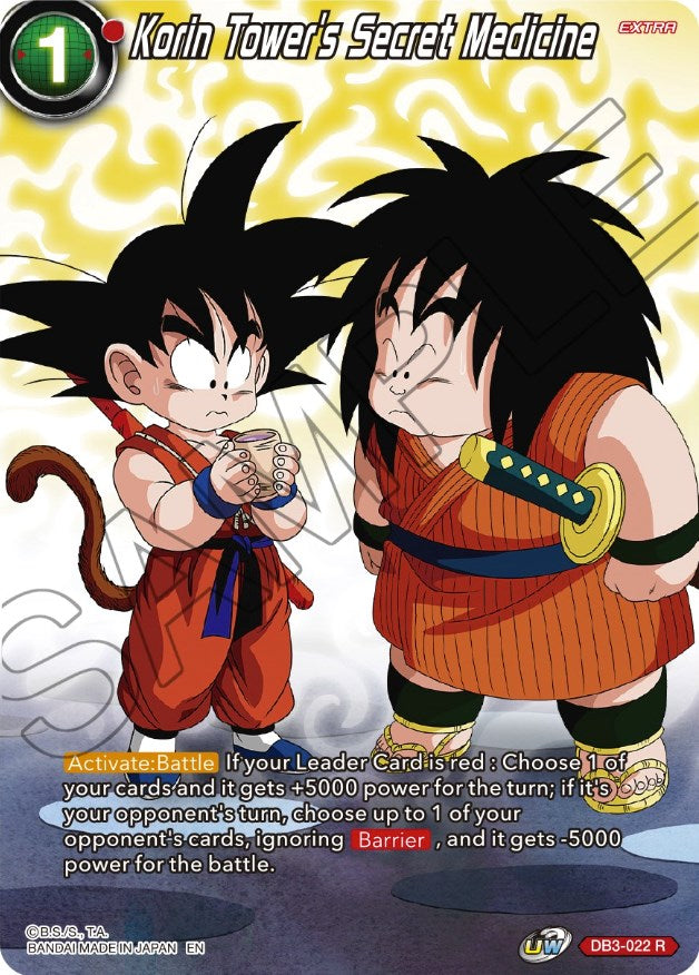 Korin Tower's Secret Medicine (DB3-022) [Theme Selection: History of Son Goku] | Arkham Games and Comics