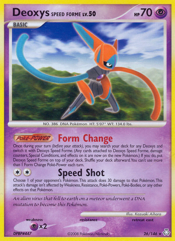 Deoxys Speed Forme (26/146) [Diamond & Pearl: Legends Awakened] | Arkham Games and Comics