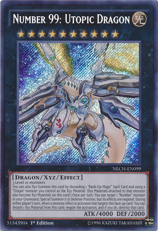 Number 99: Utopic Dragon [NECH-EN099] Secret Rare | Arkham Games and Comics