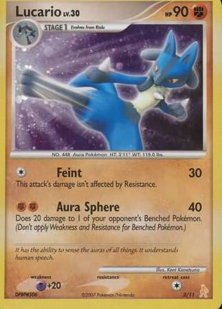 Lucario (3/11) [Diamond & Pearl: Trainer Kit - Lucario] | Arkham Games and Comics