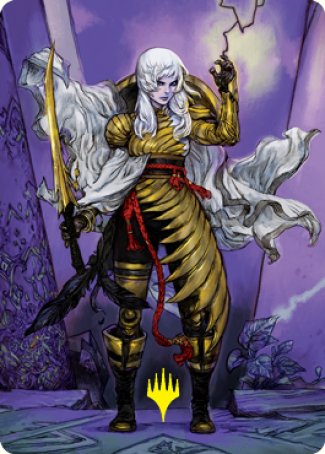 The Wandering Emperor 1 Art Card (Gold-Stamped Signature) [Kamigawa: Neon Dynasty Art Series] | Arkham Games and Comics