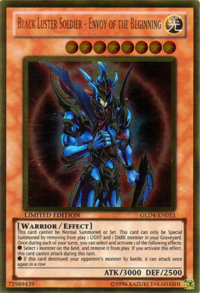 Black Luster Soldier - Envoy of the Beginning [GLD4-EN013] Gold Rare | Arkham Games and Comics