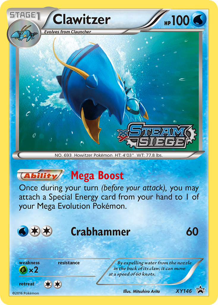 Clawitzer (XY146) [XY: Black Star Promos] | Arkham Games and Comics