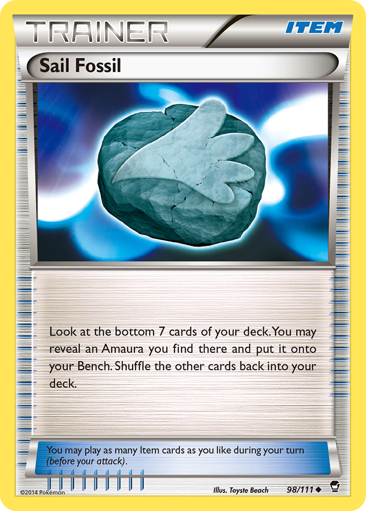 Sail Fossil (98/111) [XY: Furious Fists] | Arkham Games and Comics