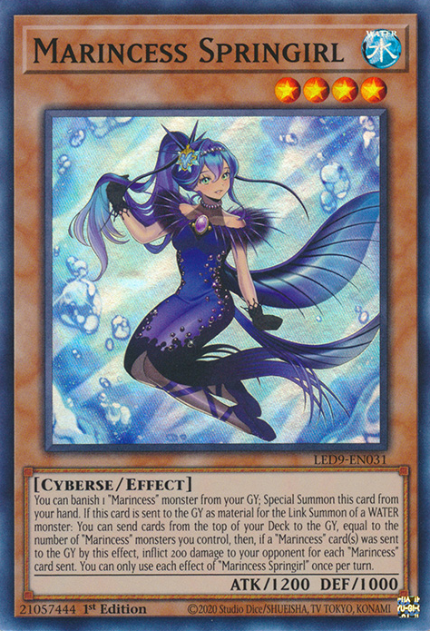 Marincess Springirl [LED9-EN031] Super Rare | Arkham Games and Comics