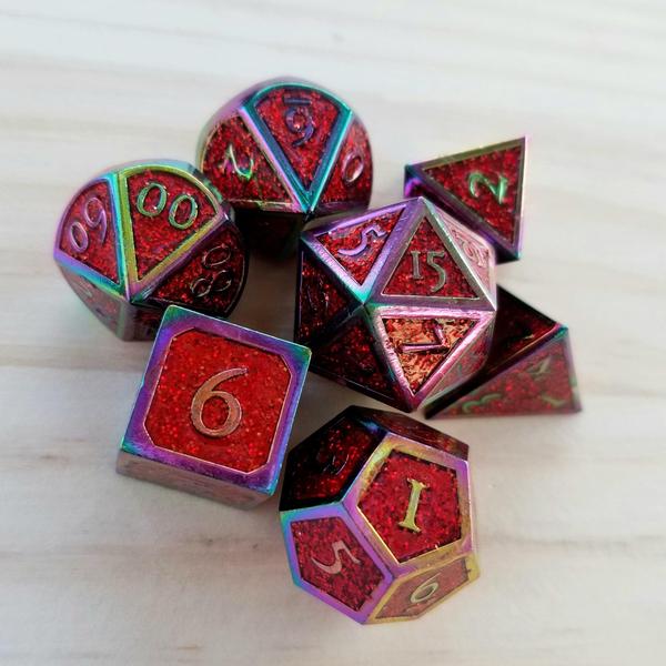 Misty Mountain Metal Dice Set | Arkham Games and Comics