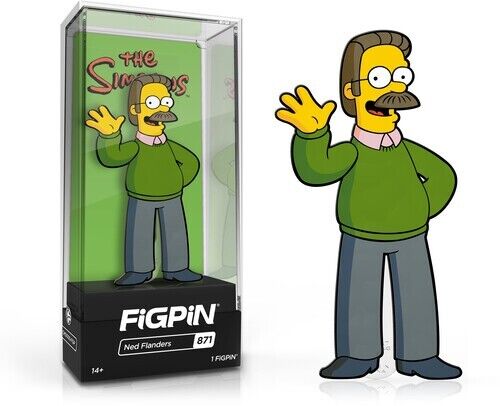 FiGPiN The Simpsons - Ned Flanders #871 Enamel Pin | Arkham Games and Comics