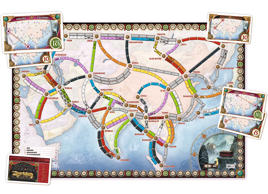 Ticket to Ride Map Collection Volume 1 Asia | Arkham Games and Comics