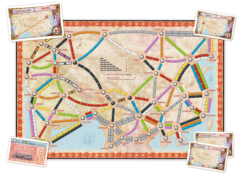 Ticket to Ride Map Collection Volume 1 Asia | Arkham Games and Comics